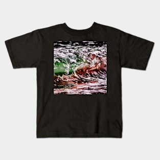 Colourful Ocean Waves Kids T-Shirt